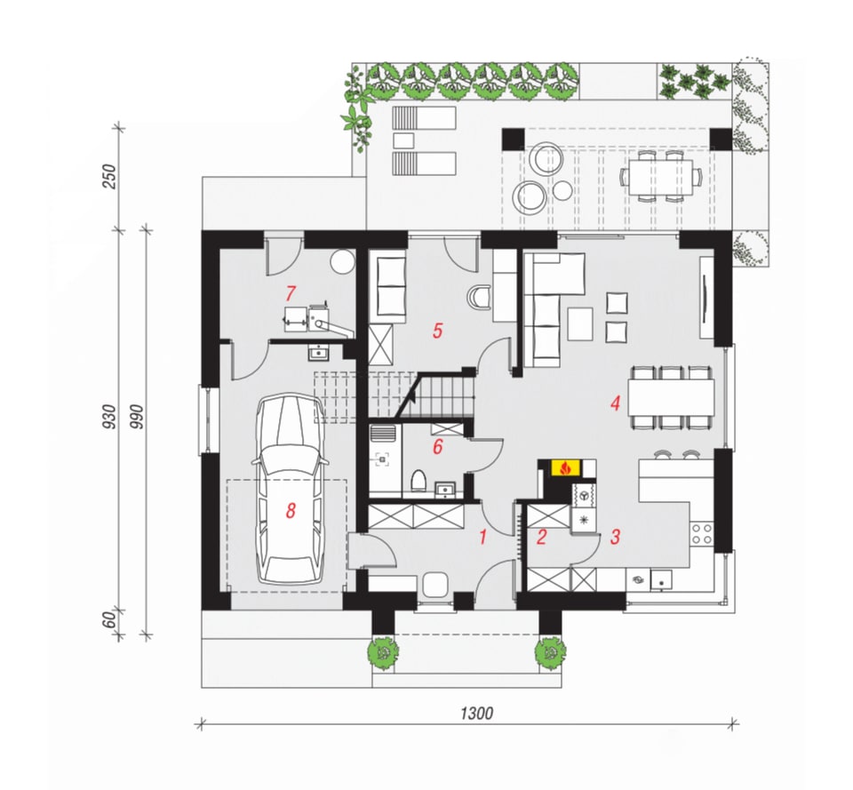 Balsamowce plan parter