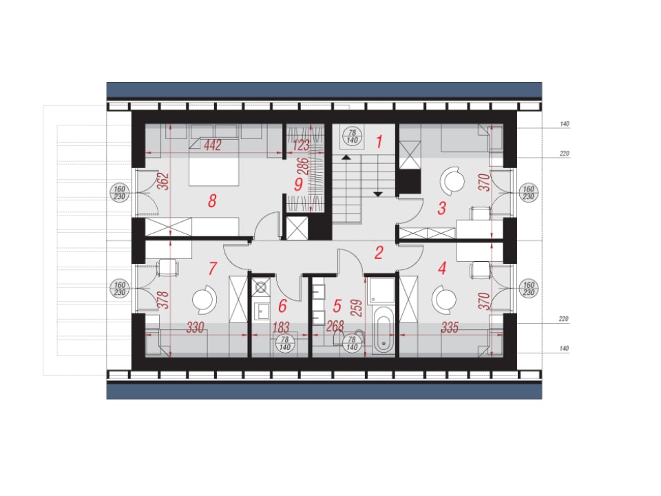 Szyszkowce plan pietro